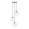 Z-Lite Harmony 3 Light Pendant, Brushed Nickel & Clear 486P10-3R-BN - alternate 4